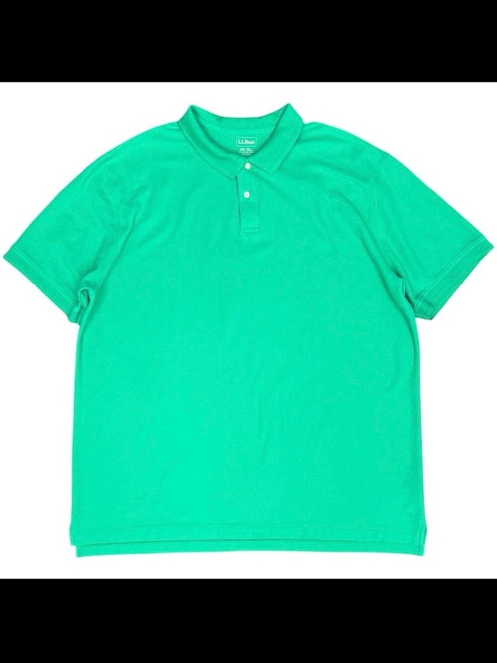 Men's L.L. BEAN Traditional Fit Polo Short‎ Sleeve Green | XXL Tall